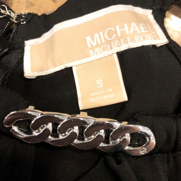 Michael Kors-High Low-Chain Belt Maxi Dress-Sz S - Picture 3 of 3